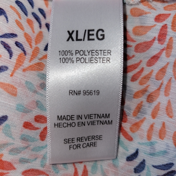 Fever Boho Summer lightweight tunic. Sz.XL - Picture 6 of 6